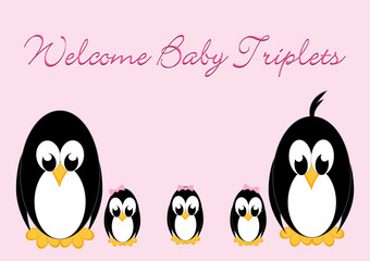 Welcome Baby Penguins - triples