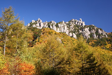 Mt. Mizugaki in autumn, Yamanashi, Japan