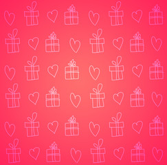 Valentines day wrapping paper textured background