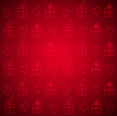 Valentines day wrapping paper textured background