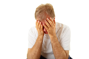 Depressiver Mann