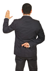 Back of executive liar