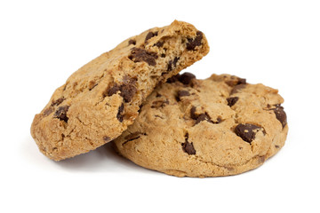 Cookies auf weissem Hintergrund