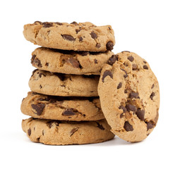 Cookies auf weissem Hintergrund