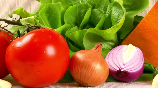 Vegetables, camera dolly
