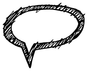 Sprechblase, leer