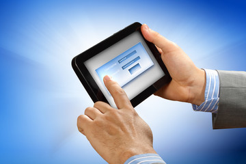 login with email and password