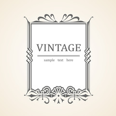 Vector Vintage frame