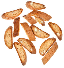 cantuccini isolated on white