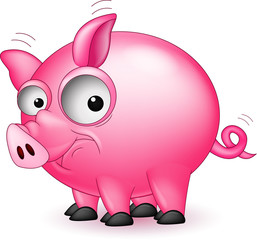 funny pig cartoon