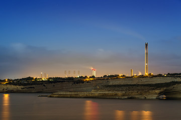Delimara Power Station at Dawn