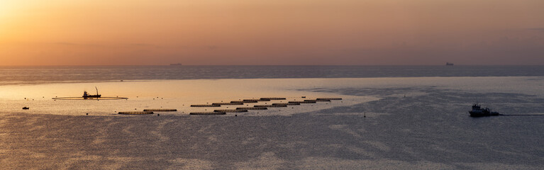 Fish Farm at Dawn