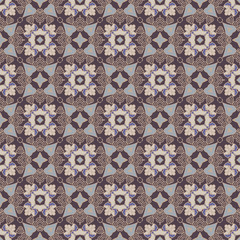 Seamless colorful retro pattern background