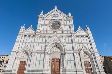 Fototapeta na wymiar Bazylika Świętego Krzyża w Florencja, Włochy