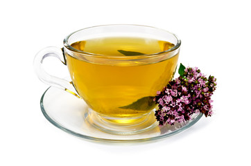 Herbal tea with oregano