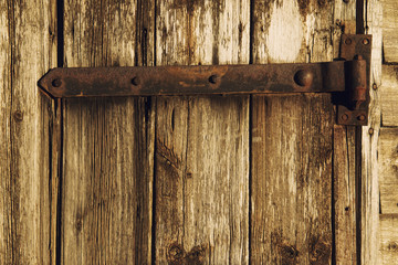 Old rustic barn door