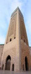 Casablanca, Hassan II Mosque - obrazy, fototapety, plakaty