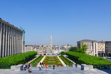 Mont des Arts in Brussels, Belgium