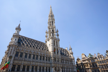 Fototapeta na wymiar Hotel de Ville (City Hall), Brukseli, Belgia