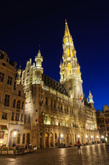 Fototapeta na wymiar Hotel de Ville (City Hall), Brukseli, Belgia