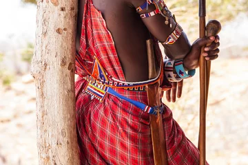 Foto op Canvas Masai klederdracht © Paolo Gallo