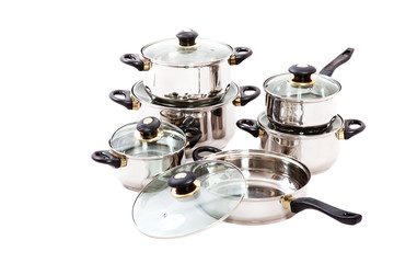 set of pots and pans 