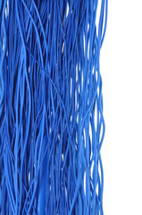 Abstract design internet network, blue cables
