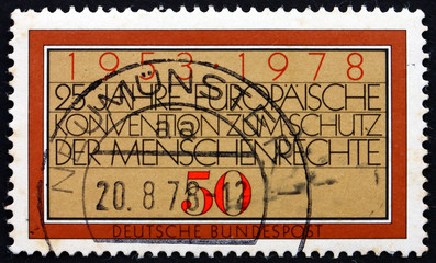 Postage stamp Germany 1978 European Human Rights Convention