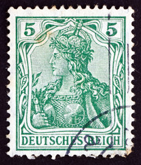Postage stamp Germany 1902 Germania, Personification of Germany