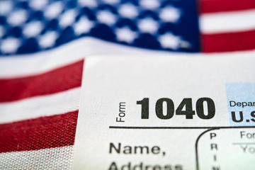 U.S. Individual Income Tax Return form 1040.