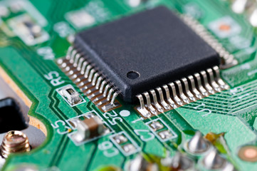 Electronic chip on computer circuit board