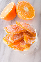 Fototapeta na wymiar domowy syrop pomarańczowy
