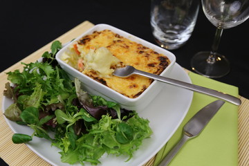 Gratiné de Légumes et Salade verte