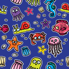 Fototapeta premium Sea monsters