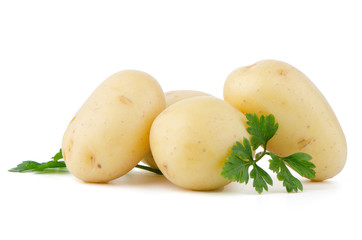 New potatoes and green parsley