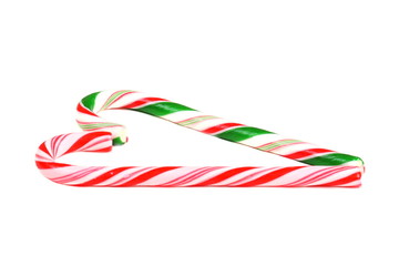 Heart of the Candy Cane on white background