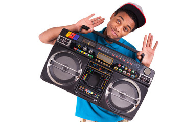 African American dancer hip hop  isolated