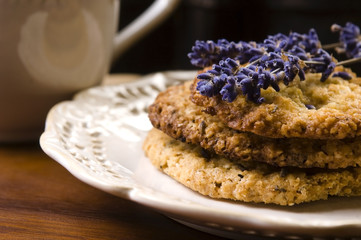 Handmade lavender cookies