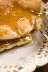 Pancakes with syrup