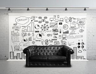 big concept city and sofa