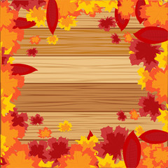 Autumn background from sheet