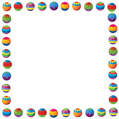 Cartoon christmas border