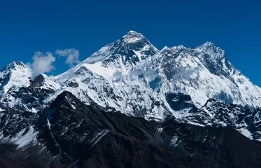 Wall murals Lhotse Everest, Changtse, Lhotse and Nuptse peaks in Himalaya