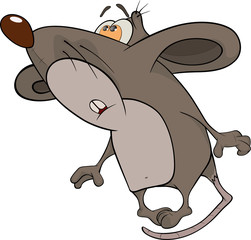 House mouse. Cartoon