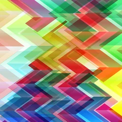 Papier Peint photo Lavable Zigzag abstrait coloré et texture
