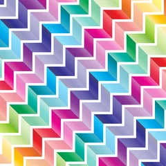 Papier Peint photo Lavable Zigzag texture de style géométrique abstrait