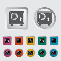 Bank safe icon.