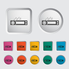 Obraz premium Car radio icon.