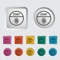 Start-stop button is protected by fingerprint.