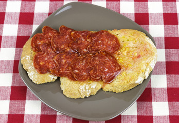 Catalan style tomato rubbed